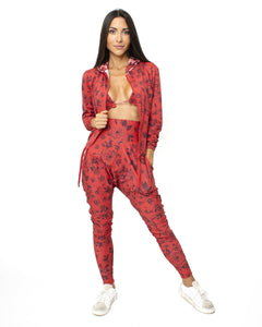 Coral Roses Jogger Set